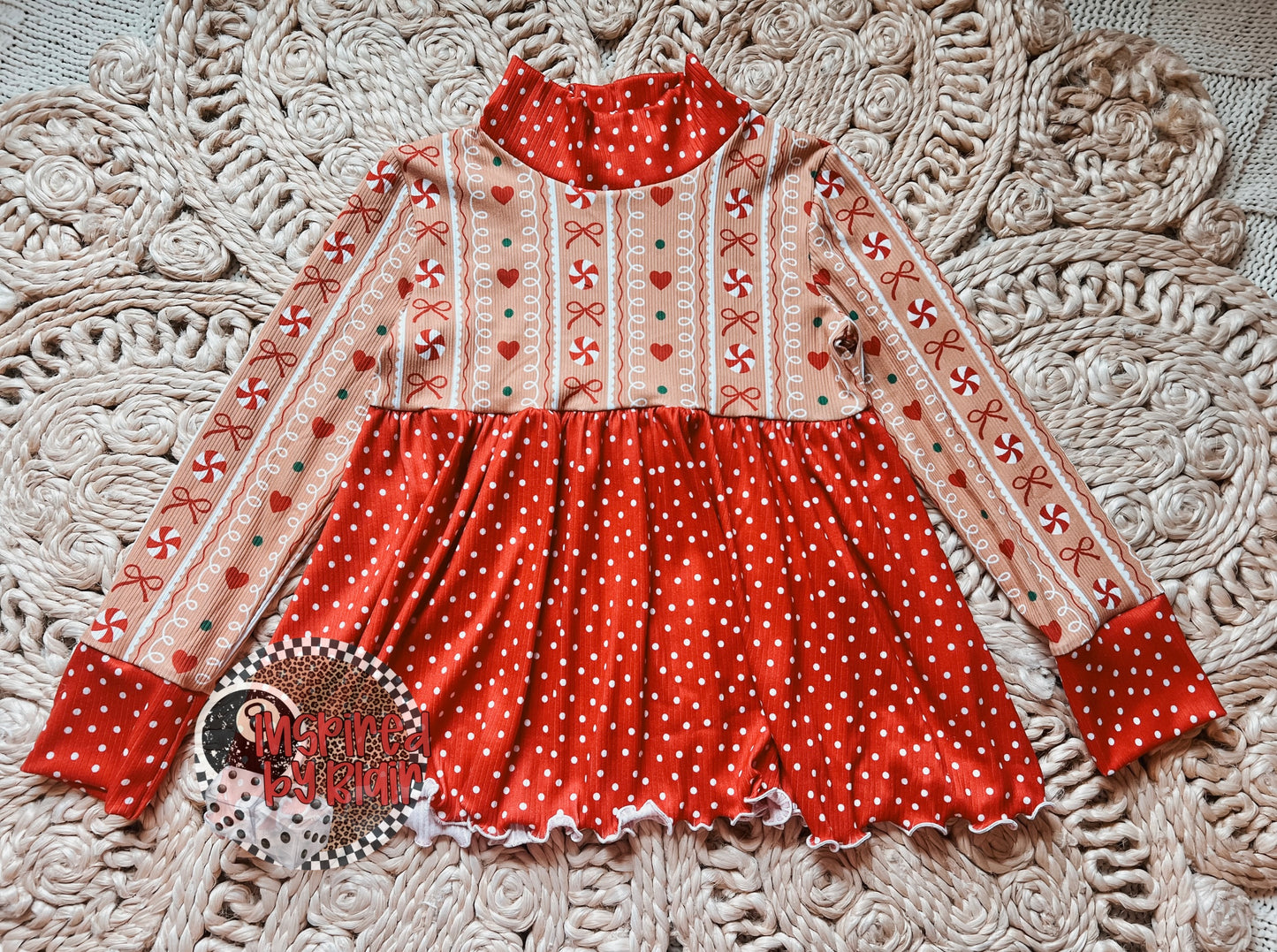 5t mock neck peplum