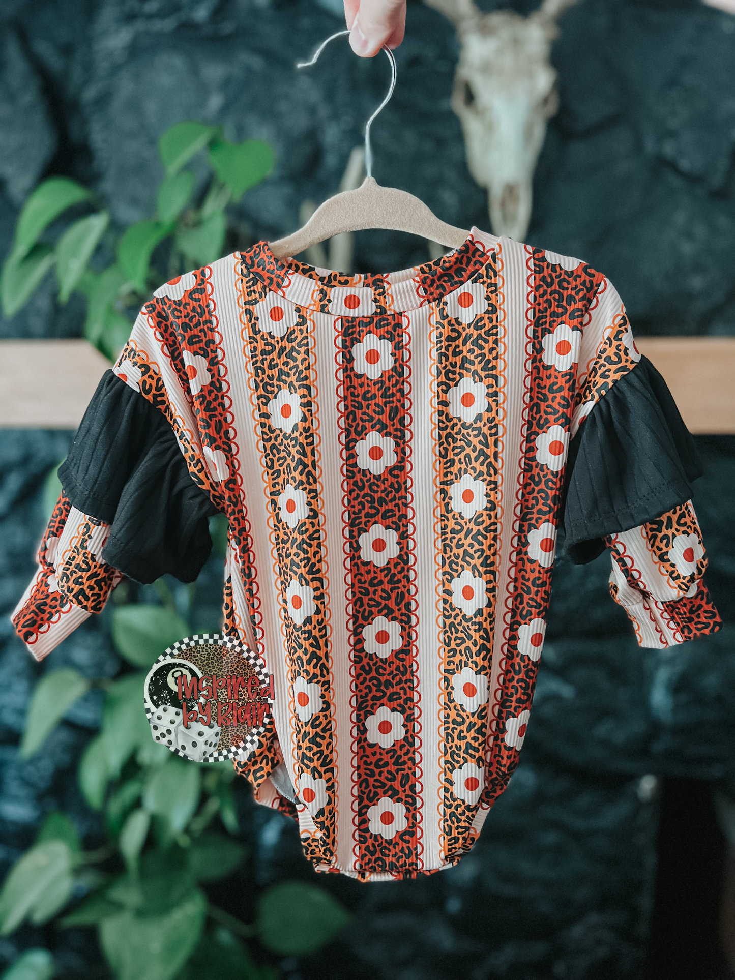 6/9m sweater romper w/ snaps