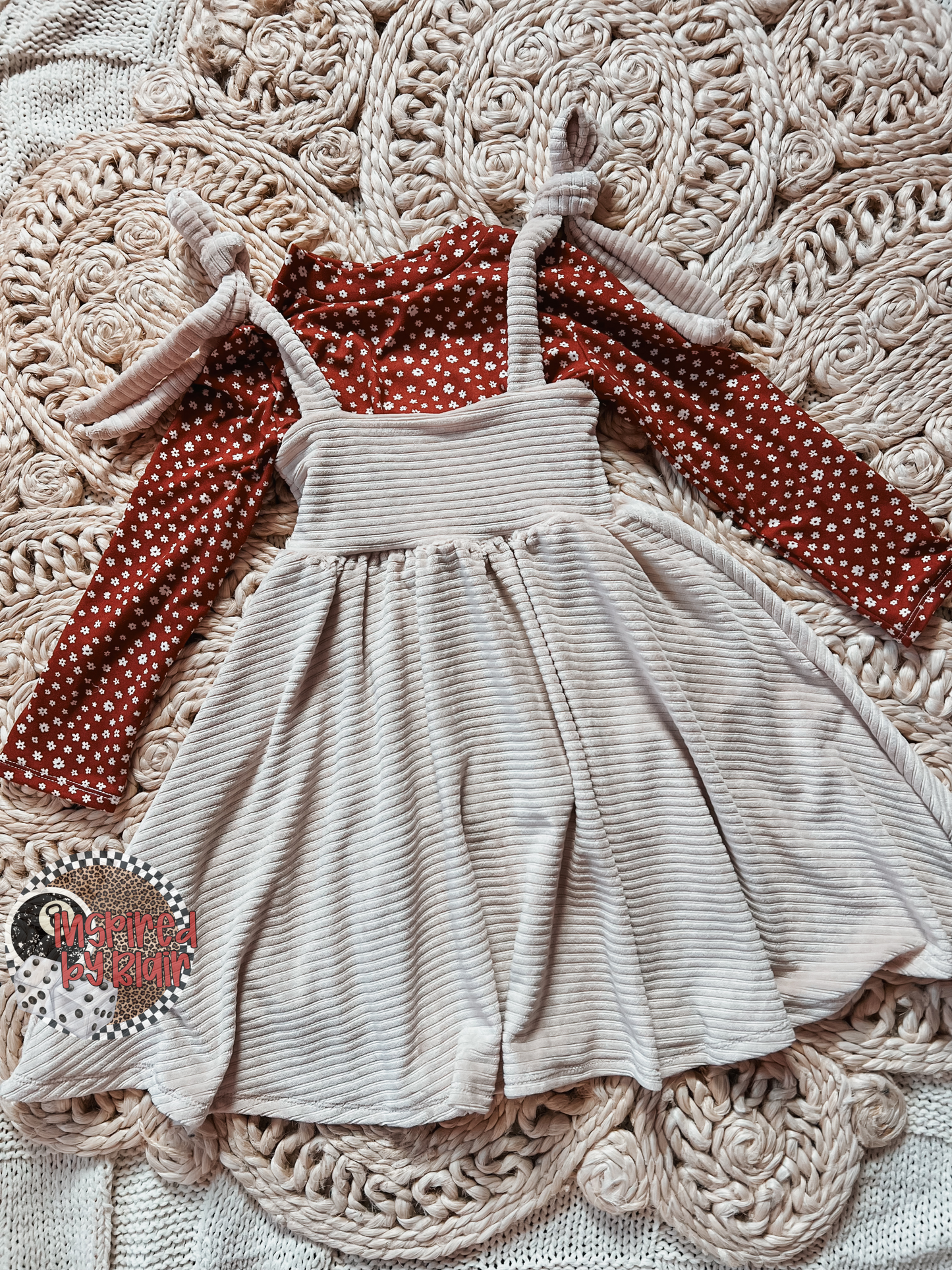 3t flora dress + Bethany long sleeve top