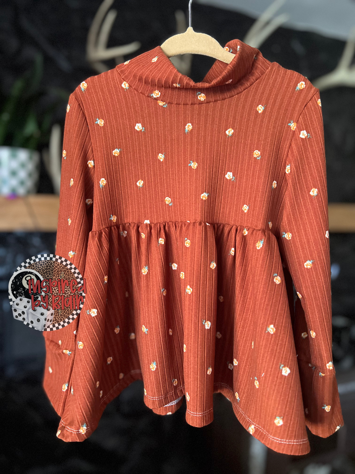 3t mock neck peplum