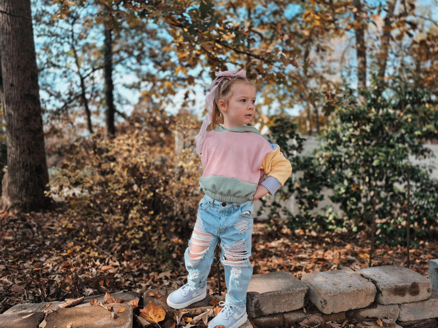 Pastel urban Block Party pullover