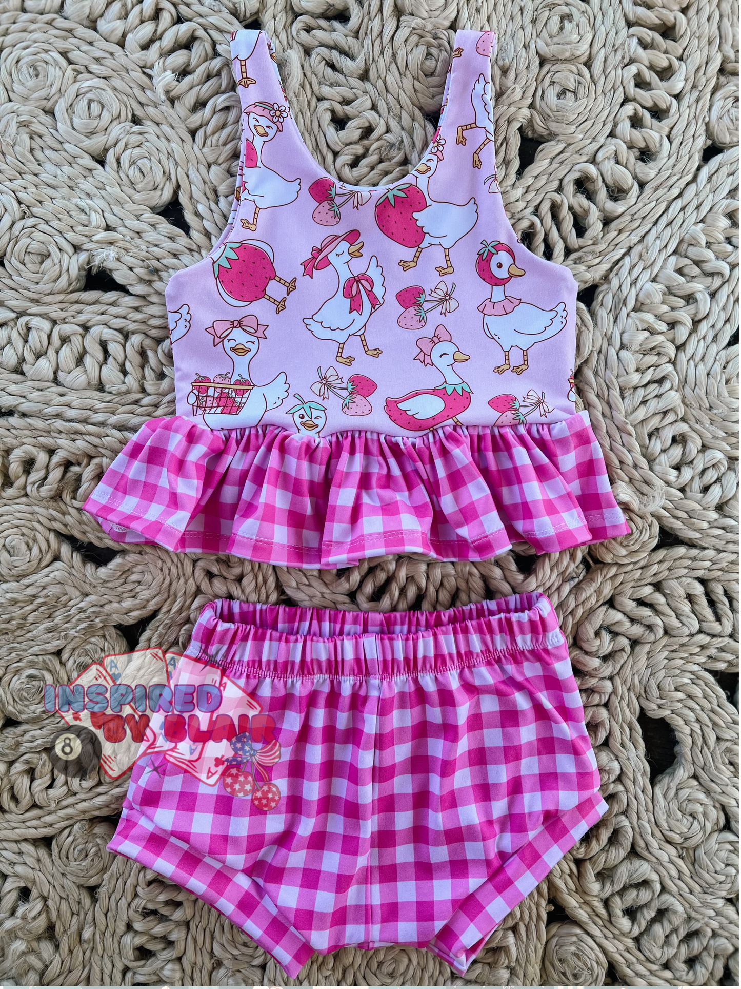 3t paisley top + shorties