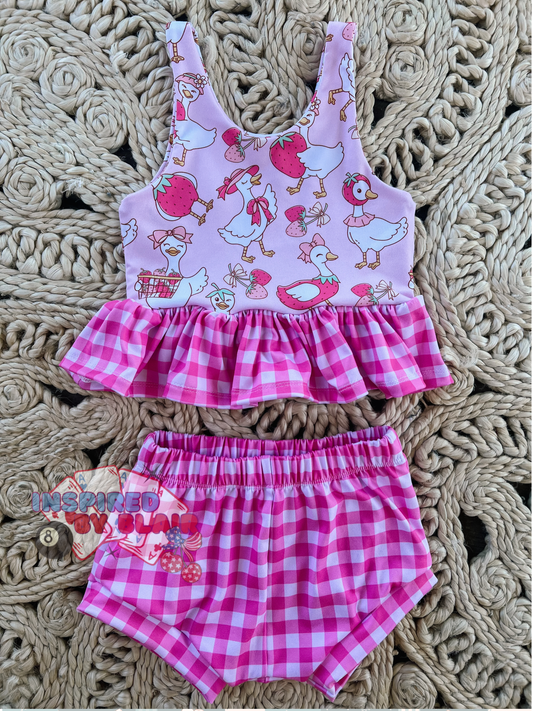 3t paisley top + shorties