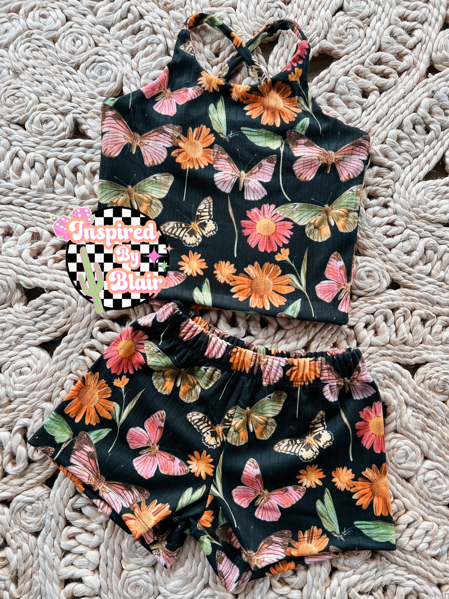 Custom Cross back strap tank