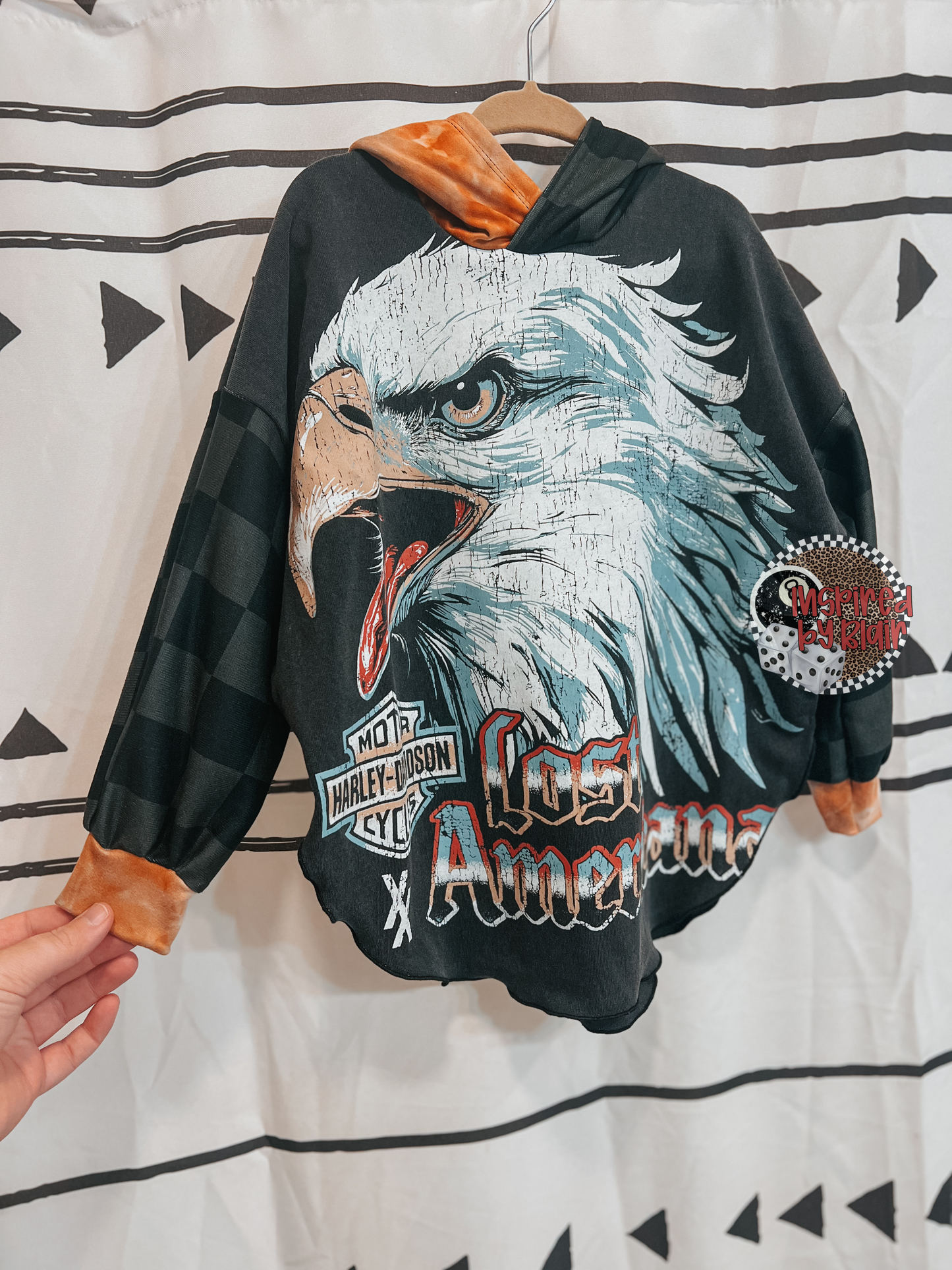 4t Riley poncho upcycle