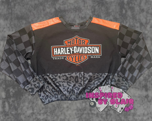 12y Block Party pullover upcycle