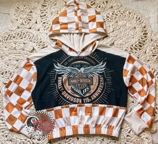 8y block party pullover upcycle