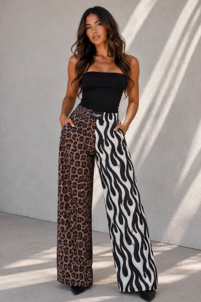 Leopard & flame pants (mama & mini)