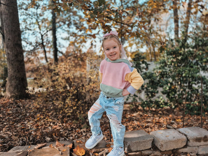 Pastel urban Block Party pullover