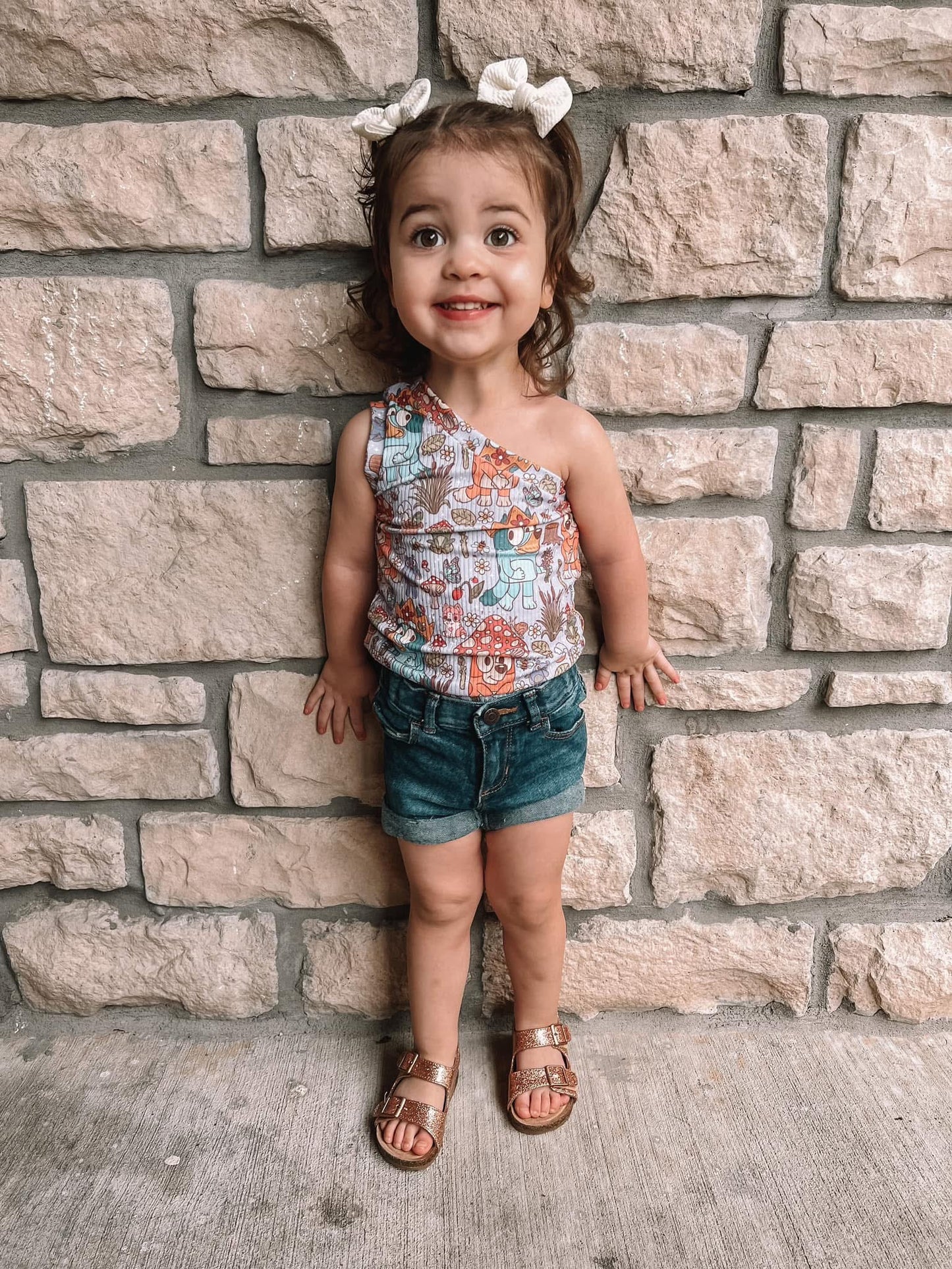 Custom one shoulder tank